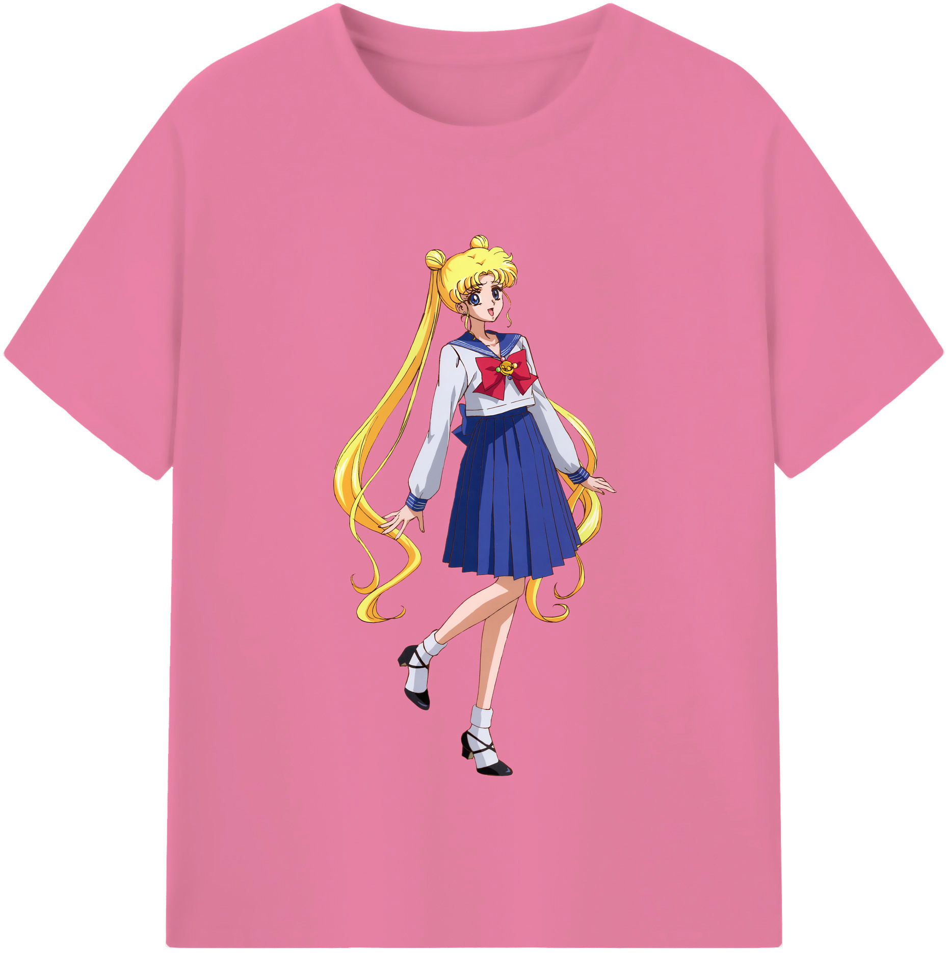 （画像用） 美少女戦士セーラームーン 愛野 美奈子 あいの みなこ Sailor Moon Aino Minako 綿100％半袖Tシャツ（フロントプリント）
